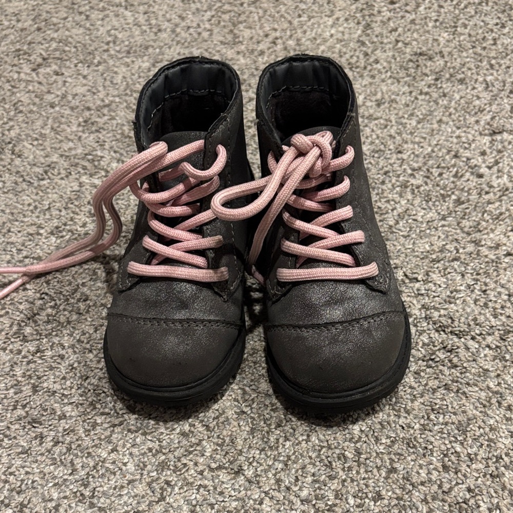 OshKosh B'gosh Black and Pink Kids' Boots